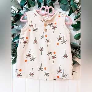 ▪️‎ 4/$25- Cat & Jack Palm Tree Henley Tank Top